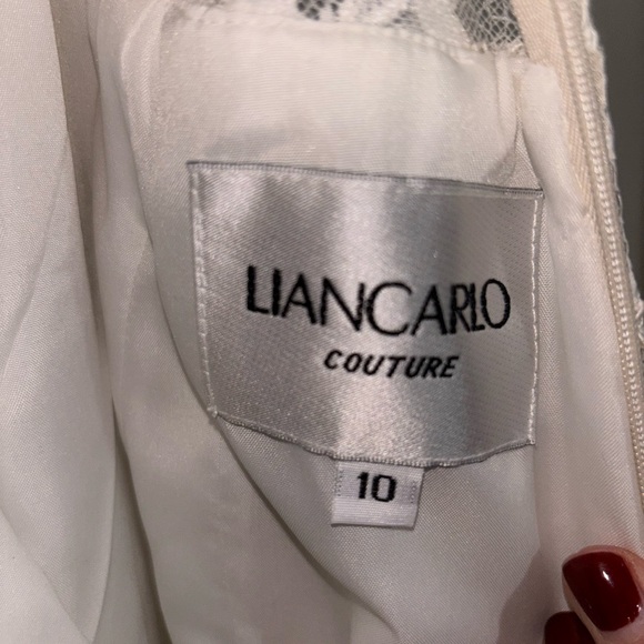 Liancarlo Wedding Dress 10 Ivory White Flowers - Picture 9 of 10